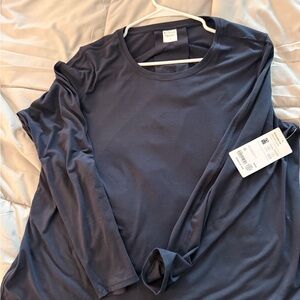 Athleta Dark Blue Long Sleeve Shirt